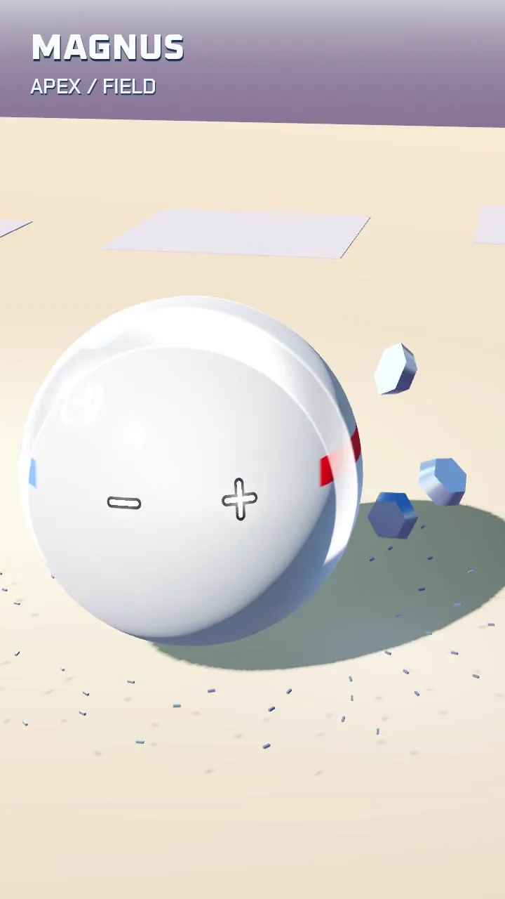 Small alloy pieces surround MAGNUS during its charged state